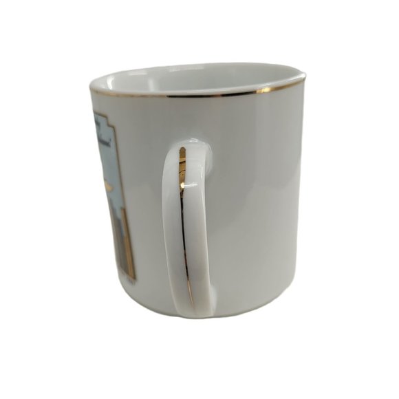 Statue of Liberty Island, New York City, NY, Metro 1987 Mug, Gold Trim, Nice - Picture 5 of 9